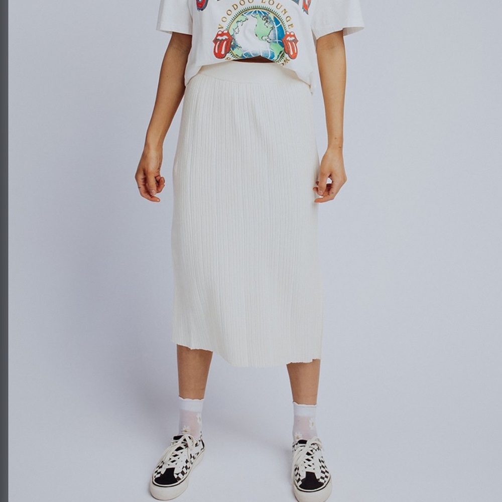 Cream Midi Skirt NWT